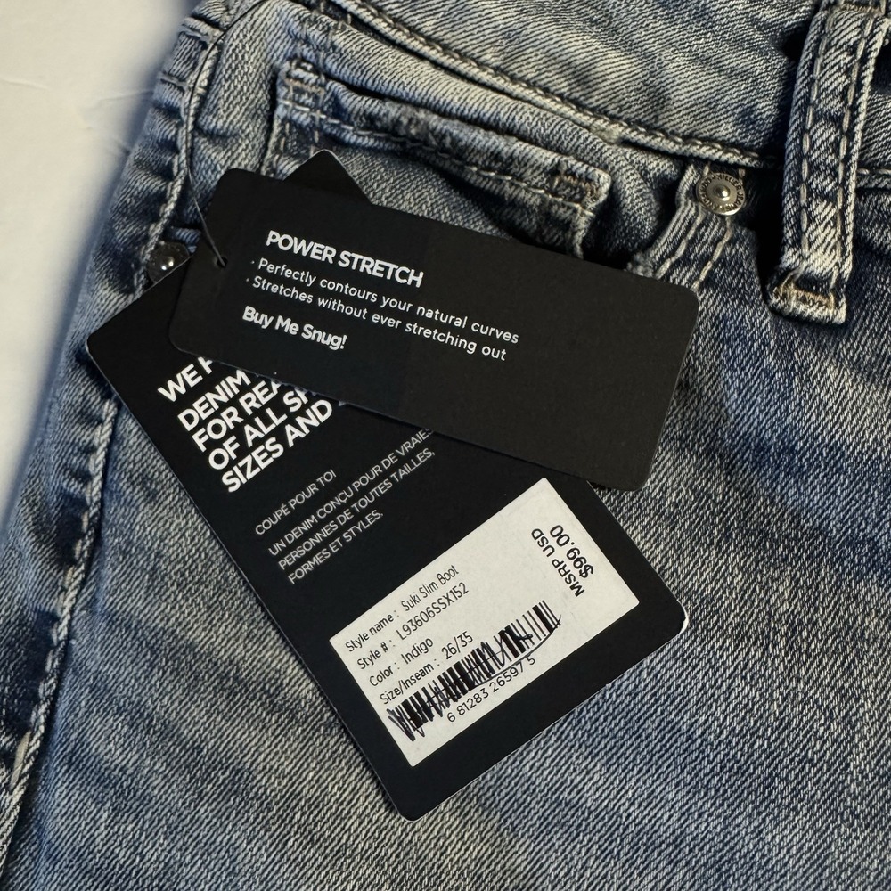 Womens Silver jeans Suki Slim boot‎ Mid rise Curvy Fit Tagged 26/35 NWT - Picture 5 of 10